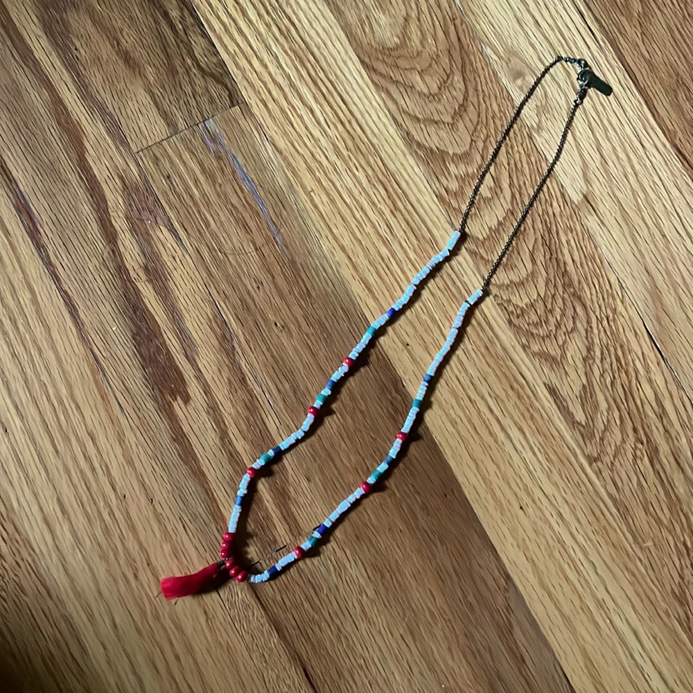 Isabel Marant H&M Beaded Boho Necklace Shell Beads